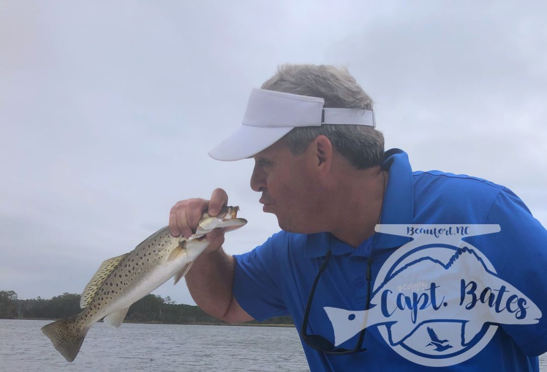 The wind shifted for our afternoon trip and a cold front moved in, making drum fishing about impossible on artificials.

We made The call to trout fish, the cold front gave the trout lockjaw for a while, but patience paid off and we got on a pretty good bite with a handful of really nice fish!

It’s so much fun when you got a crew on the boat that understand that conditions were tough, we made the most of it having fun, and stuck with it and caught fish. 