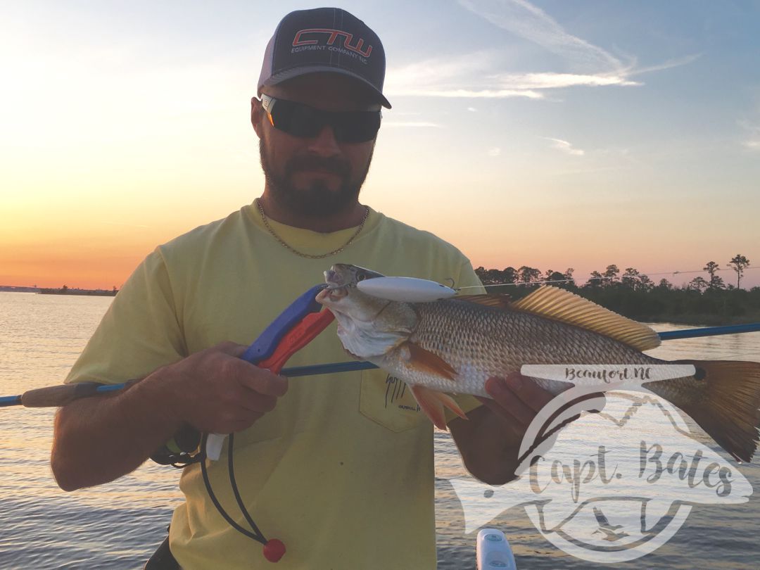 Hotrod with his first topwater redfish!