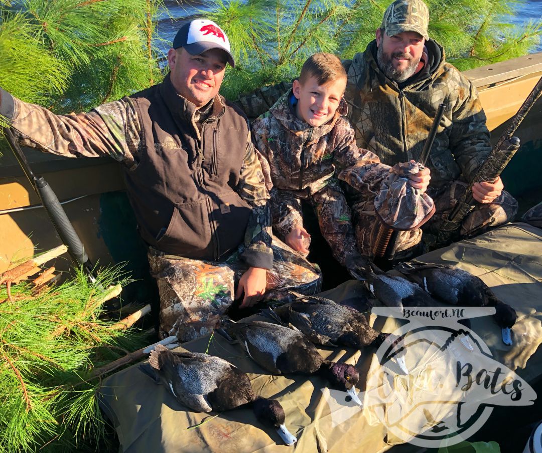 Some pretty drake blackheads from a super crappy weather day, we made the best of it and had several huge flocks dump into the decoys!  