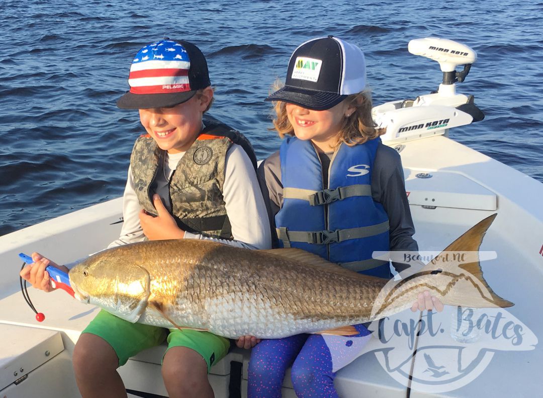 Brother and sister with their first citation drum in Eastern North Carolina