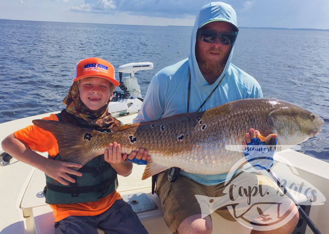 Troys first ever citation trophy red drum, on the Neuse river North Carolina